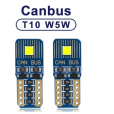 Auto LEDlamp 2 stuks - CAN-BUS T10 W5W 6000K (ijsblauw kleur) 12V - Auto Interieur, kofferbak Lamp, Stadslicht, parkeerlicht